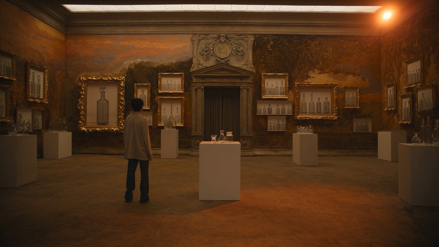 Vodka served at an art gallery — c. 2000